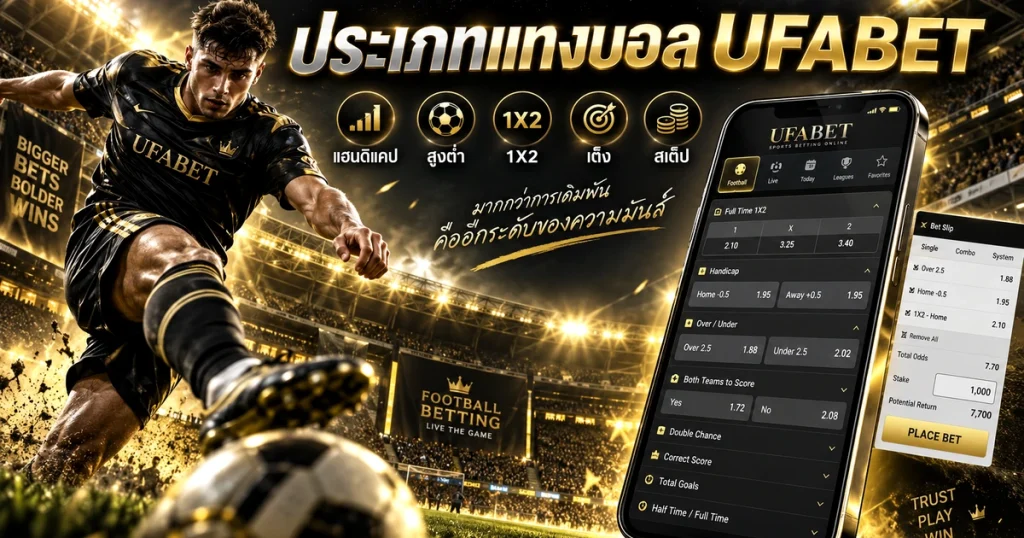 ประเภทแทงบอล UFABET รูปประจำเรื่องสำหรับหน้าเว็บ