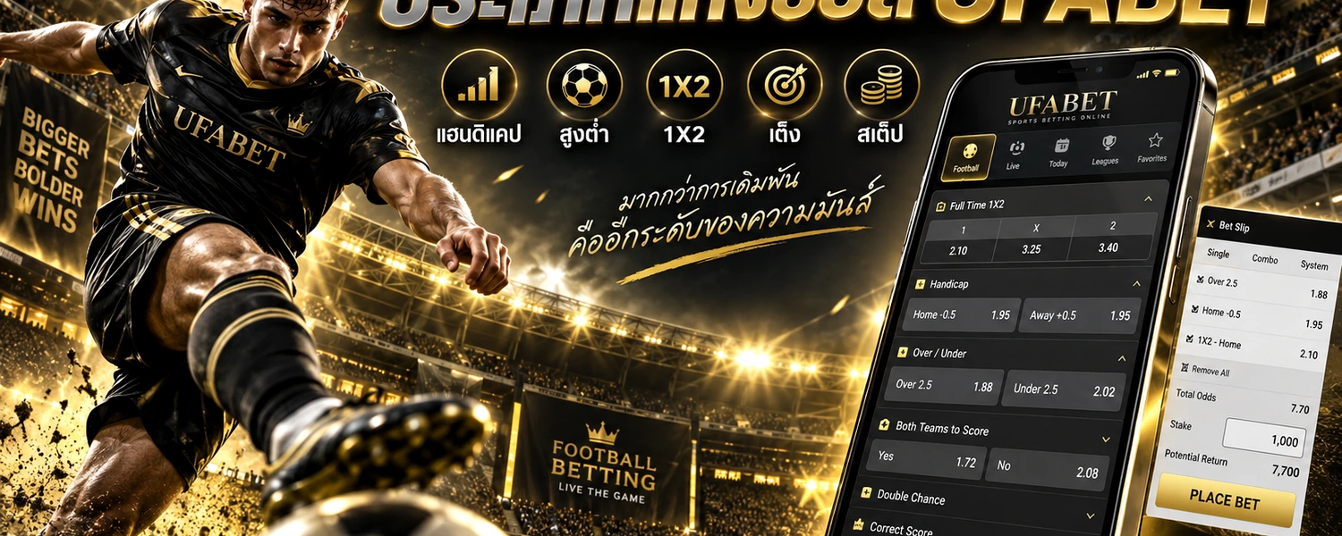 ประเภทแทงบอล UFABET ภาพประกอบเนื้อหาโทนดำทอง